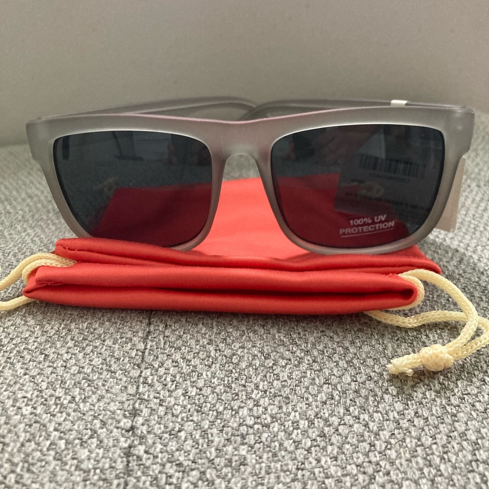 Fossil Gray Sunglasses with Pouch BNWT